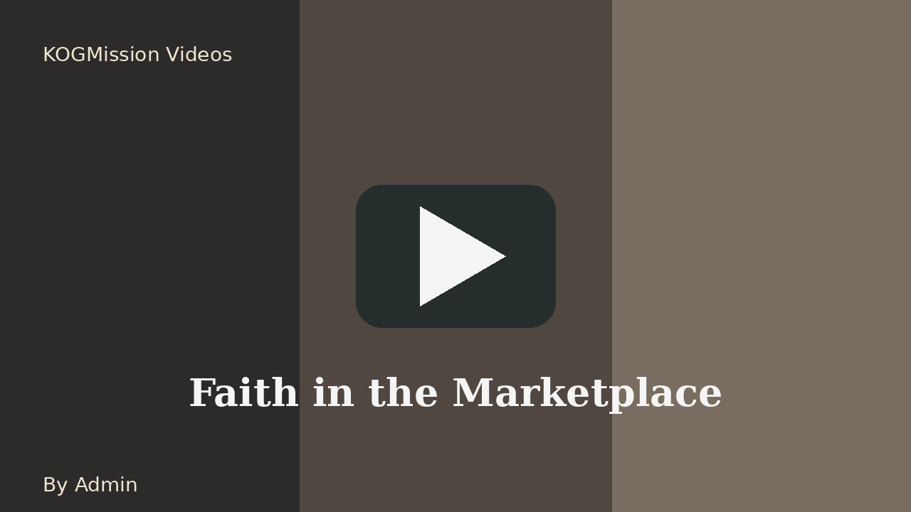 Faith in the Marketplace