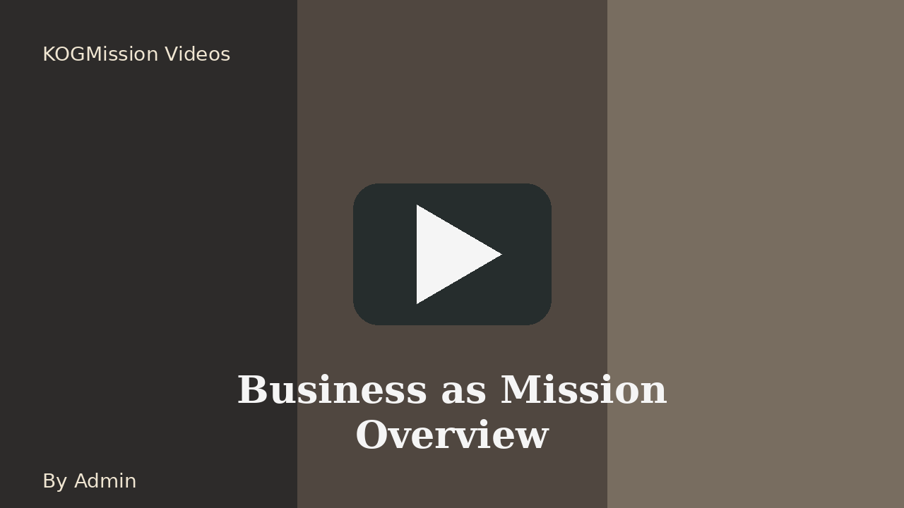 Business as a Mission